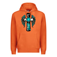 Carrot cross faith gemstone wings Premium Hoodie - RanaPortraitStore