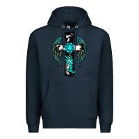Navy cross faith gemstone wings Premium Hoodie - RanaPortraitStore
