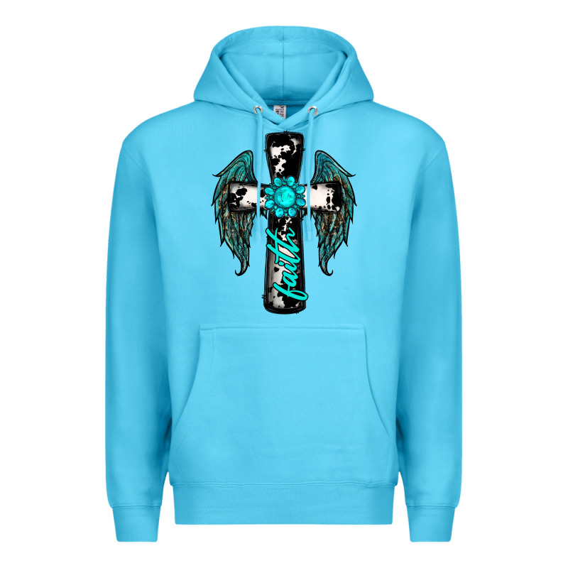 Cross Faith Gemstone Wings Premium Hoodie by RanaPortraitStore | Teevron