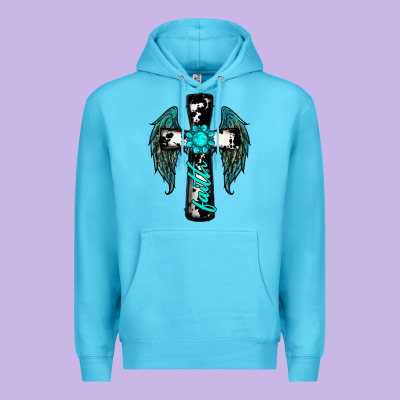 Cross Faith Gemstone Wings Premium Hoodie Designed By Ranaportraitstore