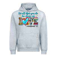 Heather Grey let all that you do be done in love Urban Hoodie - Zillion Design Studio