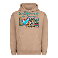 Pigment Burro let all that you do be done in love Urban Hoodie - Zillion Design Studio