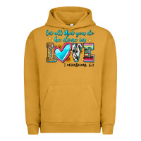 Pigment Peanut Butter let all that you do be done in love Urban Hoodie - Zillion Design Studio