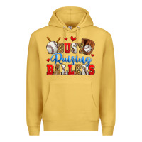 Antique Gold busy raising ballers baseball Premium Hoodie - Zillion Design Studio