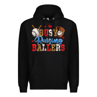Black busy raising ballers baseball Premium Hoodie - Zillion Design Studio