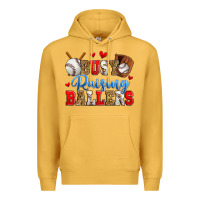 Mustard busy raising ballers baseball Premium Hoodie - Zillion Design Studio