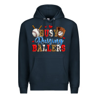 Navy busy raising ballers baseball Premium Hoodie - Zillion Design Studio