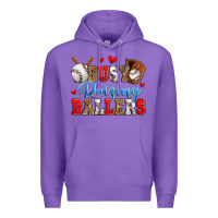 Purple busy raising ballers baseball Premium Hoodie - Zillion Design Studio