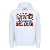 White busy raising ballers baseball Premium Hoodie - Zillion Design Studio