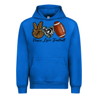 Cobalt peace love football Urban Hoodie - RanaPortraitStore