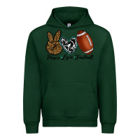 Forest Green peace love football Urban Hoodie - RanaPortraitStore