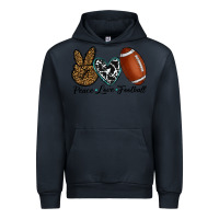 Navy peace love football Urban Hoodie - RanaPortraitStore