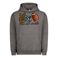 Pigment Tornado peace love football Urban Hoodie - RanaPortraitStore