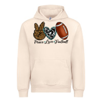 Sandshell peace love football Urban Hoodie - RanaPortraitStore