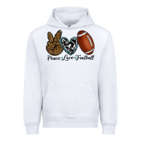 White peace love football Urban Hoodie - RanaPortraitStore