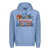 Colony Blue busy raising ballers american football Premium Hoodie - Zillion Design Studio