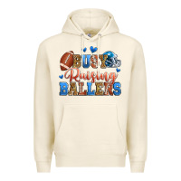 Busy Raising Ballers American Football Premium Hoodie | Teevron