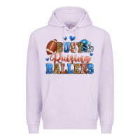 Lilac busy raising ballers american football Premium Hoodie - Zillion Design Studio
