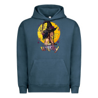 Pigment Midnight Navy Be Witchy Black Witch Urban Hoodie - texasbilliewilder