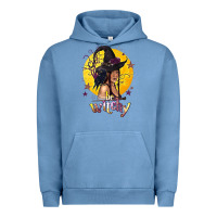 Pigment Pebble Blue Be Witchy Black Witch Urban Hoodie - texasbilliewilder