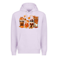 Lilac Fall Coffee Cups Premium Hoodie - texasbilliewilder