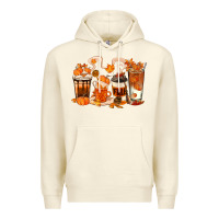 Sandshell Fall Coffee Cups Premium Hoodie - texasbilliewilder