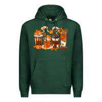 Fall Coffee Cups Premium Hoodie | Teevron