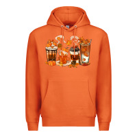 Carrot Fall Coffee Cups Premium Hoodie - texasbilliewilder