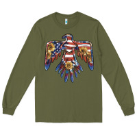 Army Green thunderbird usa Long Sleeve Tee - BarkalooDesign