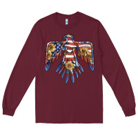 Burgundy thunderbird usa Long Sleeve Tee - BarkalooDesign