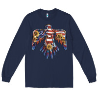 Navy thunderbird usa Long Sleeve Tee - BarkalooDesign