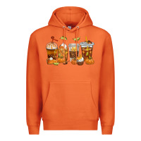 Carrot Fall Coffee Cups Premium Hoodie - texasbilliewilder