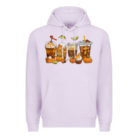 Lilac Fall Coffee Cups Premium Hoodie - texasbilliewilder