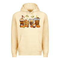 Pina Colada Fall Coffee Cups Premium Hoodie - texasbilliewilder