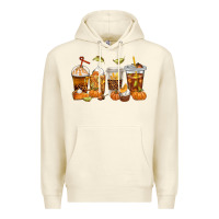 Sandshell Fall Coffee Cups Premium Hoodie - texasbilliewilder