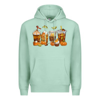Seafoam Fall Coffee Cups Premium Hoodie - texasbilliewilder
