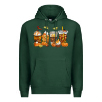 Sports Green Fall Coffee Cups Premium Hoodie - texasbilliewilder
