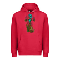 Cardinal cross gemstone cactus roses cowboy hat Premium Hoodie - RanaPortraitStore