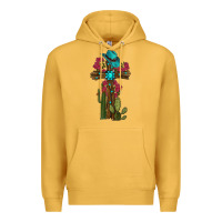 Mustard cross gemstone cactus roses cowboy hat Premium Hoodie - RanaPortraitStore