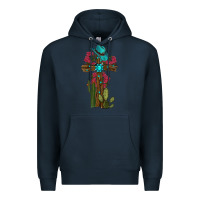 Navy cross gemstone cactus roses cowboy hat Premium Hoodie - RanaPortraitStore