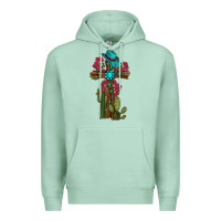 Seafoam cross gemstone cactus roses cowboy hat Premium Hoodie - RanaPortraitStore