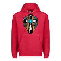 Cardinal cross gemstone wings Premium Hoodie - RanaPortraitStore
