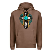 Chestnut cross gemstone wings Premium Hoodie - RanaPortraitStore