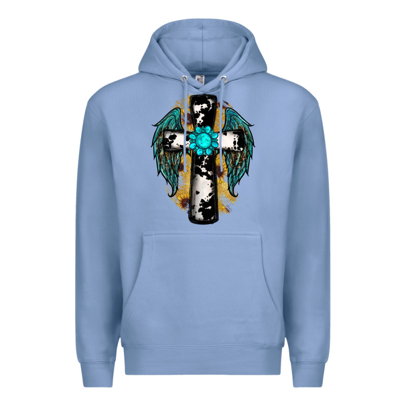 Cross Gemstone Wings Premium Hoodie by RanaPortraitStore | Teevron