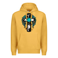 Mustard cross gemstone wings Premium Hoodie - RanaPortraitStore