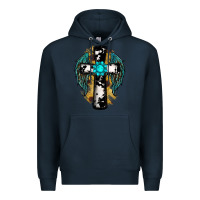 Navy cross gemstone wings Premium Hoodie - RanaPortraitStore