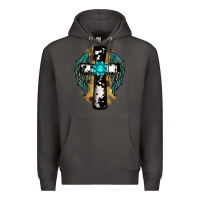 Smoke cross gemstone wings Premium Hoodie - RanaPortraitStore