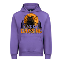 Tulip Black Cat Crossing Urban Hoodie - texasbilliewilder