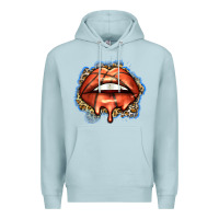 Blue Mist basketball lips Premium Hoodie - Zillion Design Studio