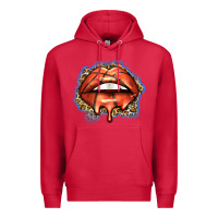 Cardinal basketball lips Premium Hoodie - Zillion Design Studio